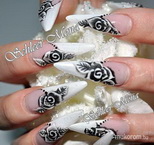 Best Nails - Rózsás siletto