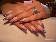 Best Nails - Színátmenetes porcelán zselé dísszel