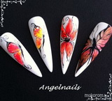 Powder aquarell díszítések