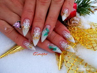 Téli csillámos porcelán