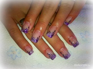 porcelán köröm törtkagylóval