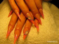 Best Nails - rózsaszín narancssára színátmenet