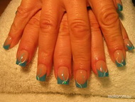 Best Nails - kék porcelán opálörleménnyel