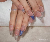 Üveghatású csillámos porci