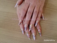 Porcelán akril és swarovski díszítéssel