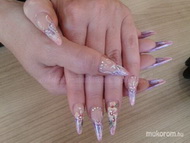 Porcelán akril és swarovski díszítéssel