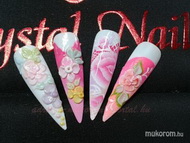 Porcelán köröm díszítés