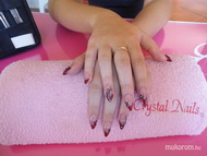 Piros csillámos mandula