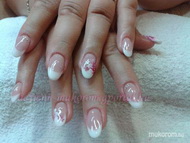 Porcelán akril  díszítéssel