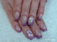 Porcelán akril  díszítéssel