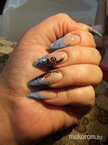 Best Nails - magamnak porciból festett mintával