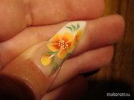 Edge próba akril virággal