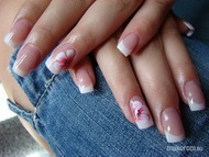 Épített porci akril virággal