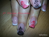 Épített porcelán akrilfestéssel