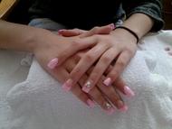 Best Nails - Csillámos rózsaszín vég