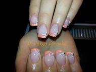 Sparkling porcelán akrillal strasszal