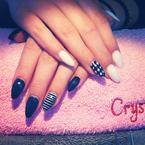 Best Nails - Porcelán fekete fehér 