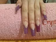 Best Nails - Lila bársonyporos