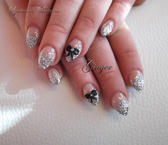 Ezüst csillámos Porcelán