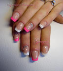 Porcelán fehér pink