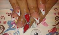 Best Nails - Piros csillivilli