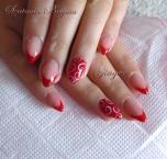 Best Nails - Piros porcelán 