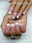 Francia köröm Swarovski Crystal Pixievel