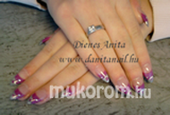 magenta ezüst szemes