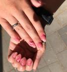 Csillámos porcelán köröm