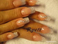 Csillámos vég swarovski kövekkel 