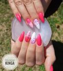 Rózsaszín ombre és glamglitter