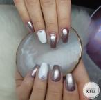 Best Nails - Chrome por és kagyló minta