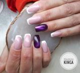 Best Nails - Francia körmök tigrisszem mintával