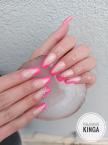 Best Nails - Neon pink francia körmök