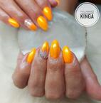 Best Nails - Pigmentporos narancs körmök