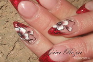 Gigapigmenttel festve  akrillal kontúrozva