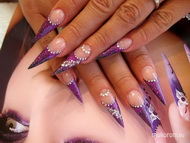 adrien stilettója pink feketében