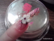 épített stiletto porci virággal