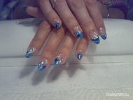 porcelán francia diszitett