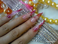 porcelán akvarel diszitéssel