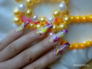 porcelán akvarel diszitéssel