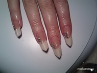 Arany csillámos porcelán edge