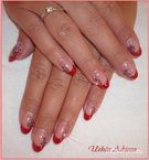 Vörös porci  fekete akril matricával 