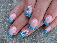 zselés akril díszítés