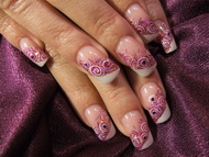 zselés akril díszítés