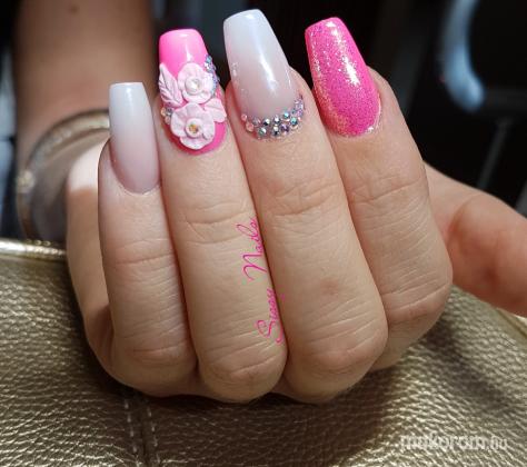 Nail Artist S Pictures Kiss Szilvia Baby Boomer Porcelanbol Neon Pinkkel Acrylic Nail Pictures
