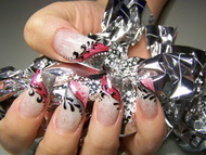 Karácsonyi kocka körmök Edinának