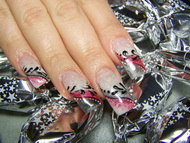 Karácsonyi kocka körmök Edinának