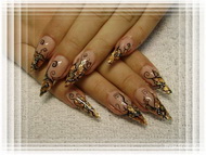 arany fóliás absztrakt