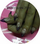 Lila ezüst csillámmal